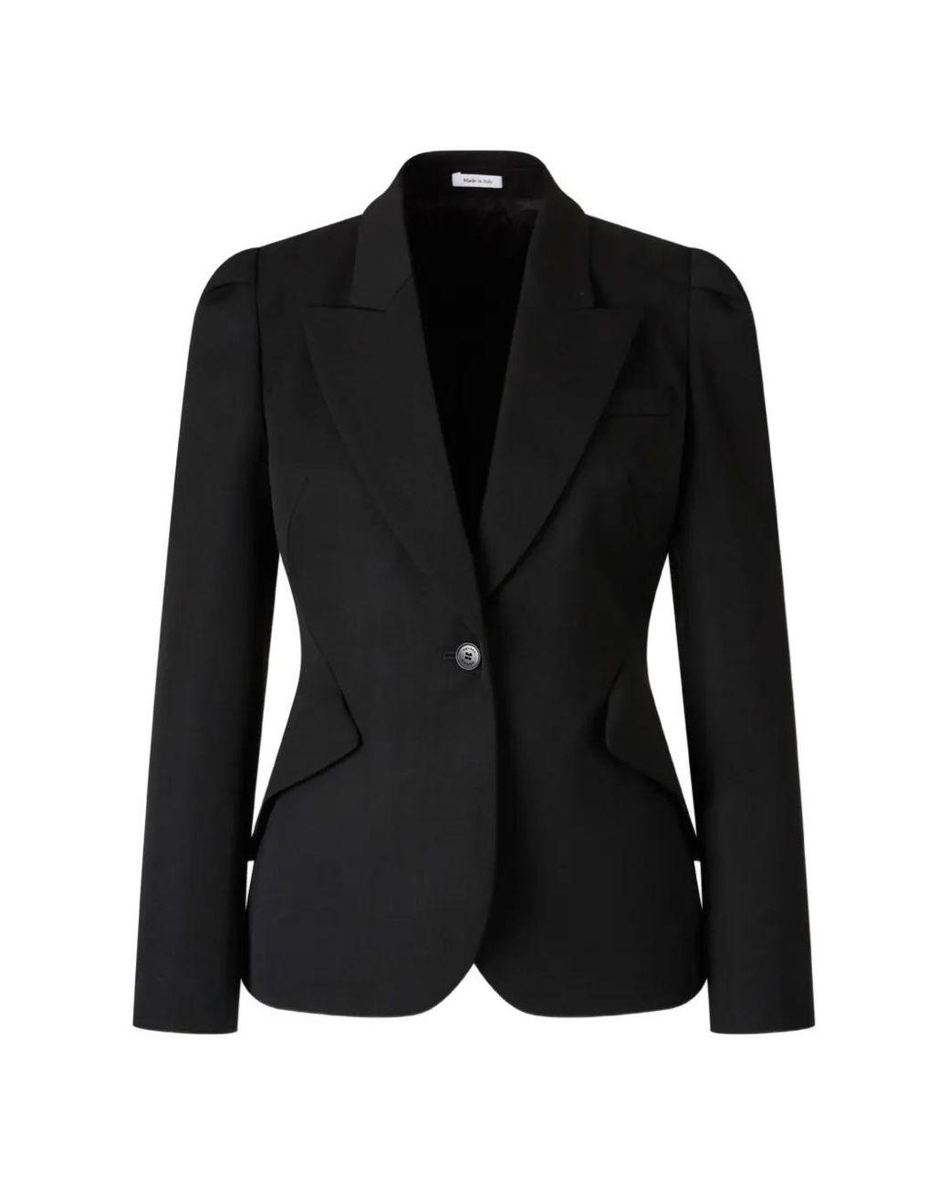 McQueen Black Single-Breasted Blazer