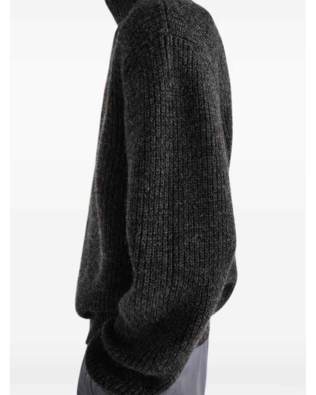 Lemaire Black High-Neck Sweater