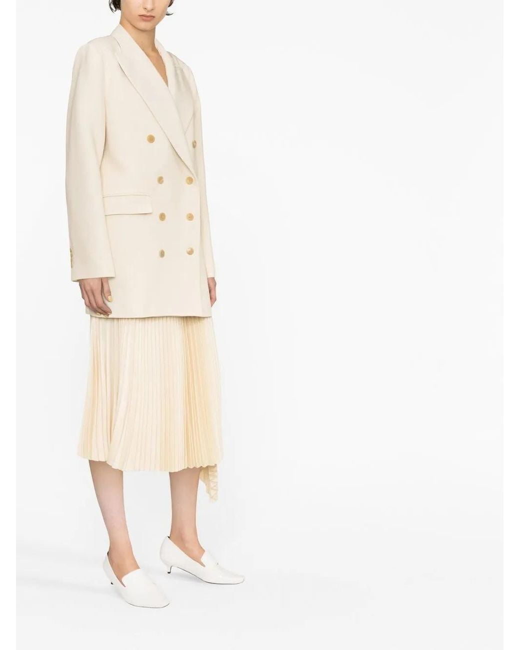 Khaite Natural The Balton Double-Breasted Blazer