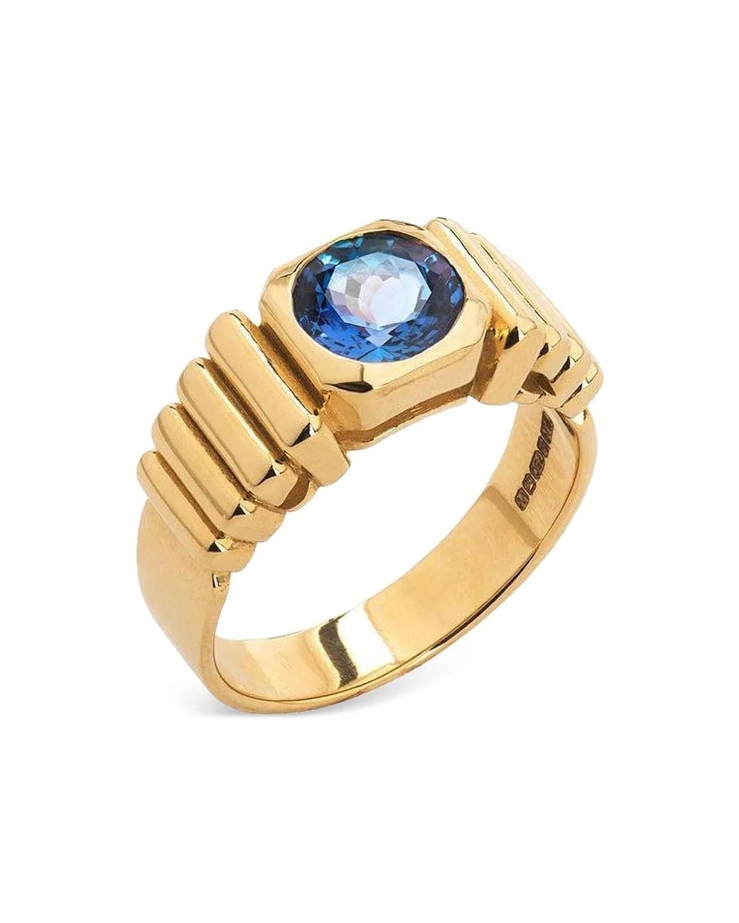 Van Robot Metallic 18K Van Inca Tanzanite Signet Ring