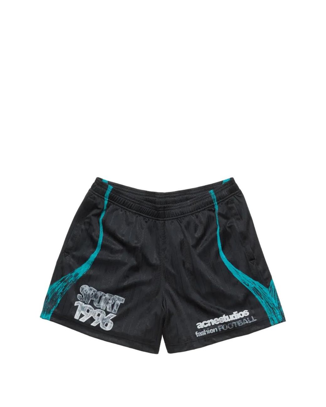 Acne White Shorts Graphiques Décontractés