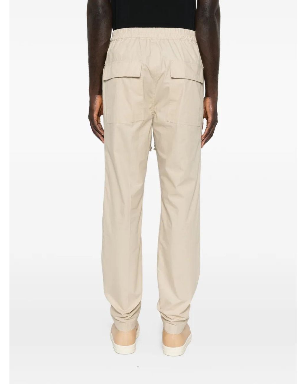 Rick Owens Natural Elasticated Trousers for men