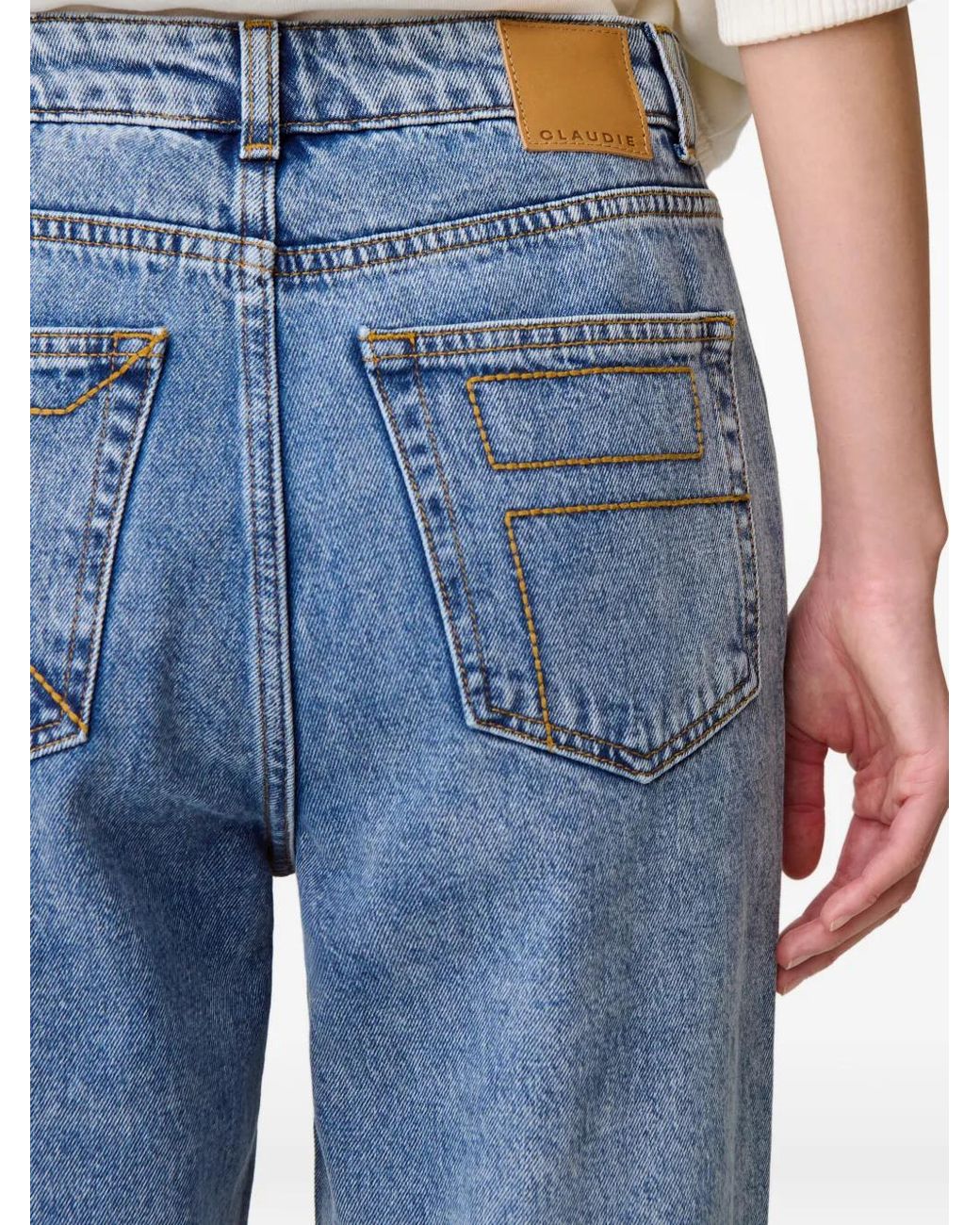 Claudie Pierlot Straight Broek in het Blue