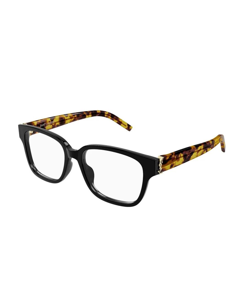 Saint Laurent Black Square-Frame Glasses
