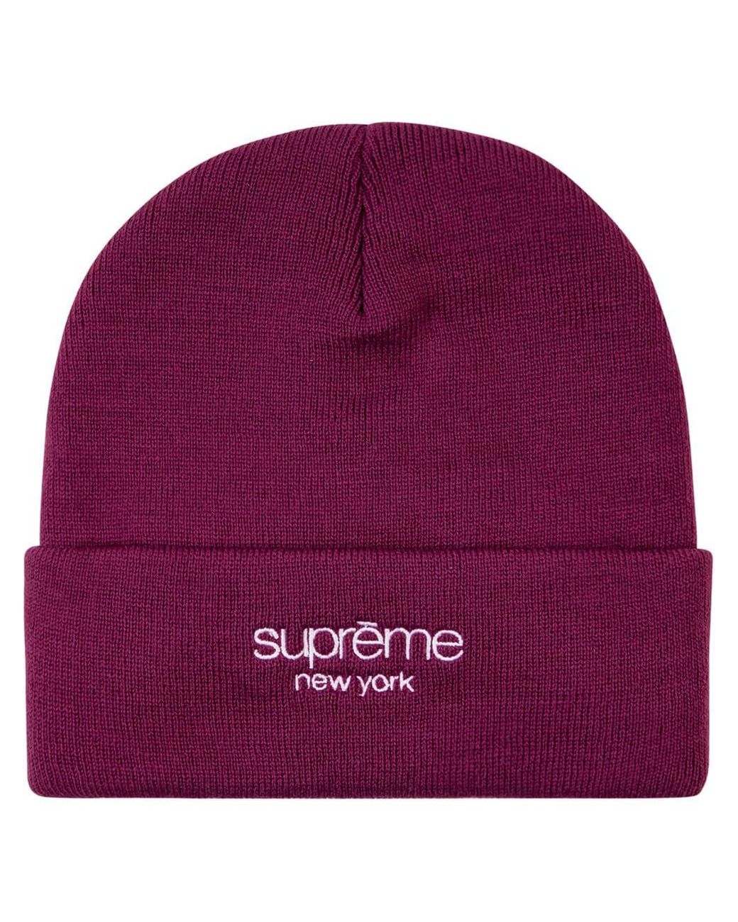Mens Accessories Hats Supreme Radar Knitted Beanie in Red for Men 