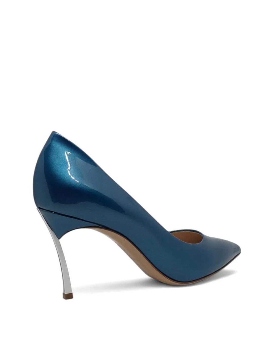Casadei Blue Superblade Jolly Point-Toe Pumps