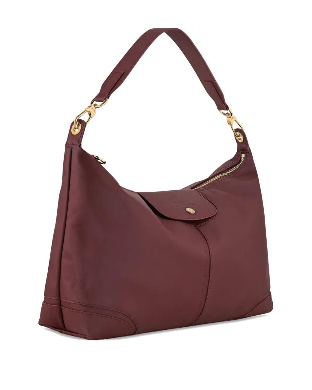 Longchamp Purple Flap Xtra Xl Shoulder Bag