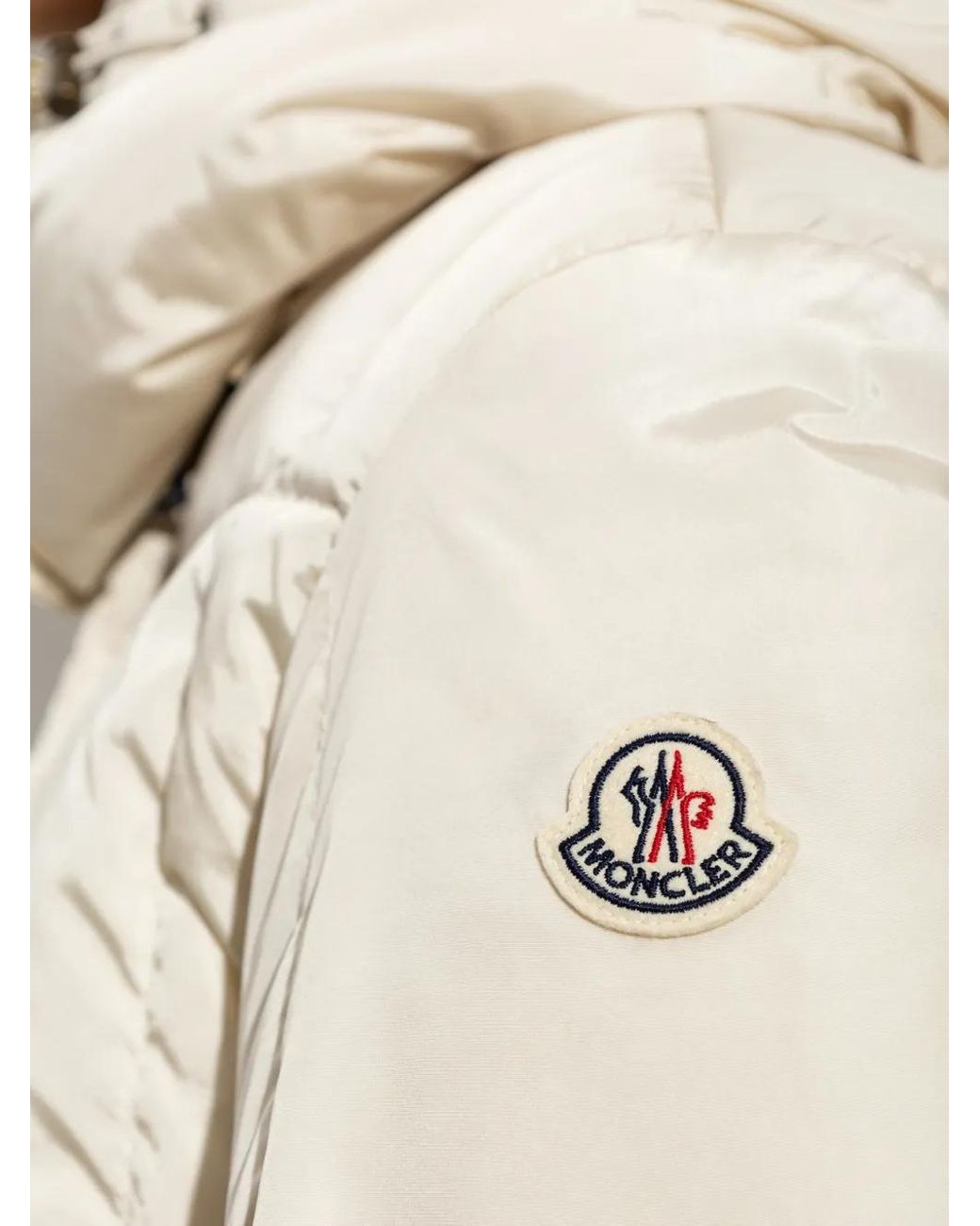 Moncler White Little Square Quilted Hooded Coat