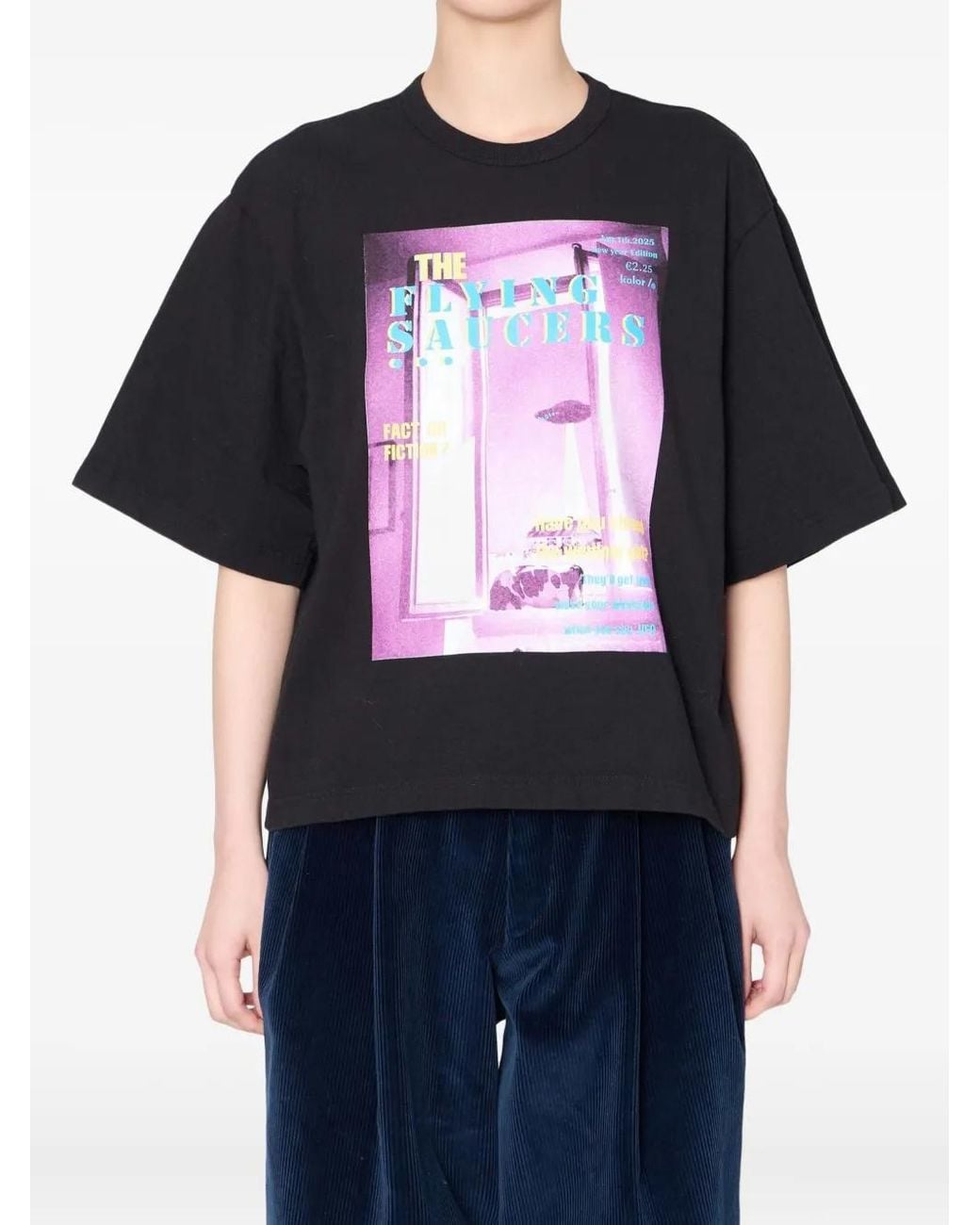 Kolor Blue Graphic-Print T-Shirt