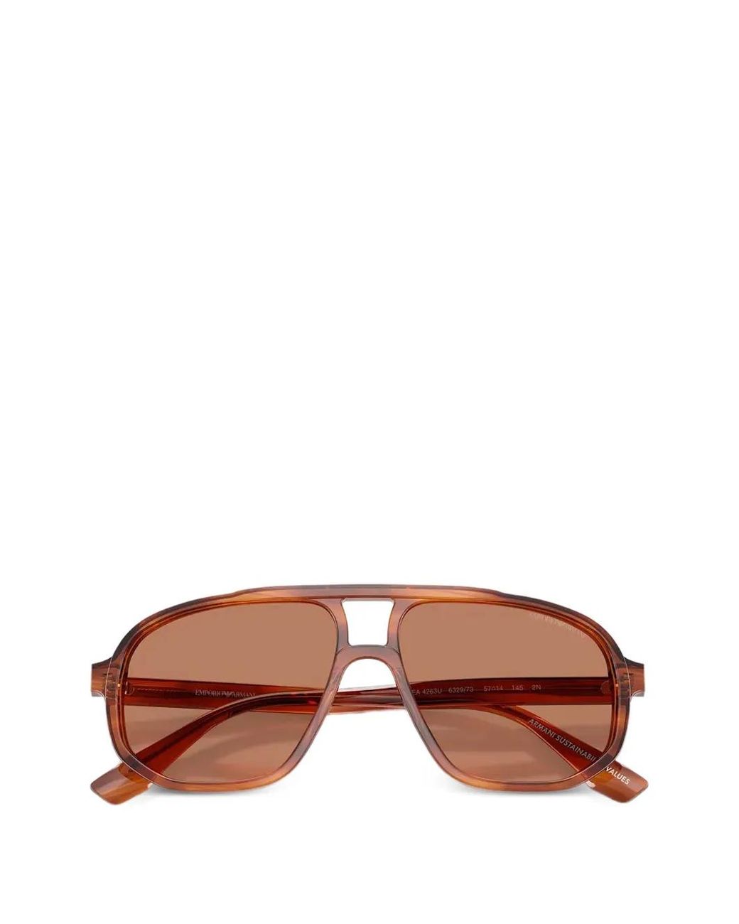 メンズ Emporio Armani パイロット サングラス Pink