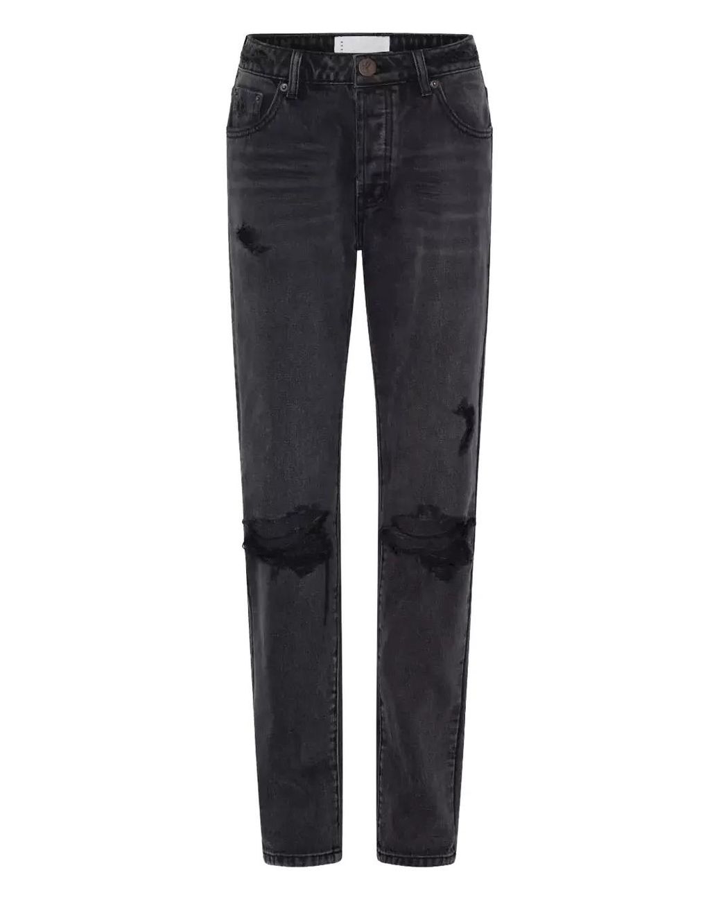 One Teaspoon Blue Five-Pocket Distressed Jeans