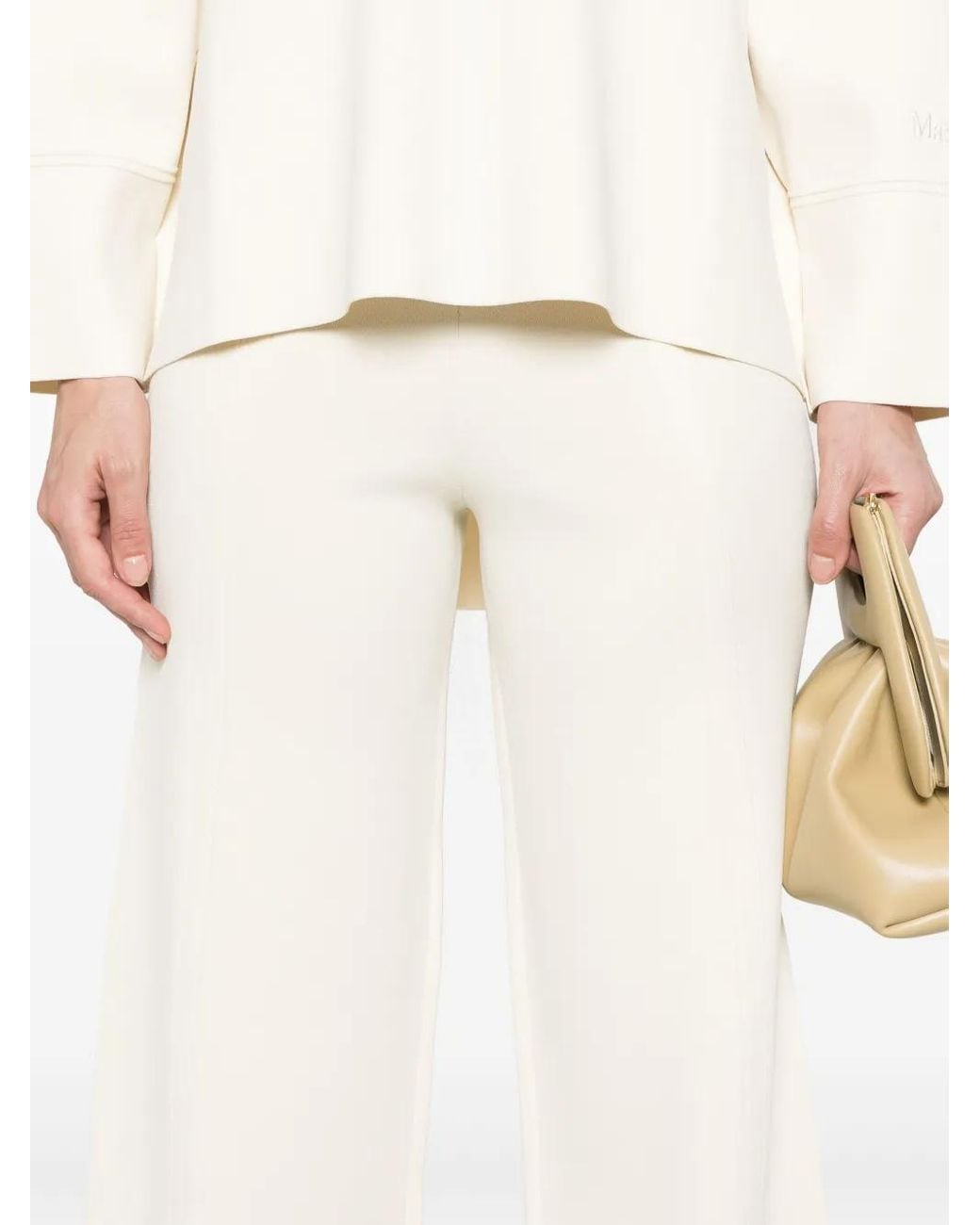 Max Mara White Assiro Pants