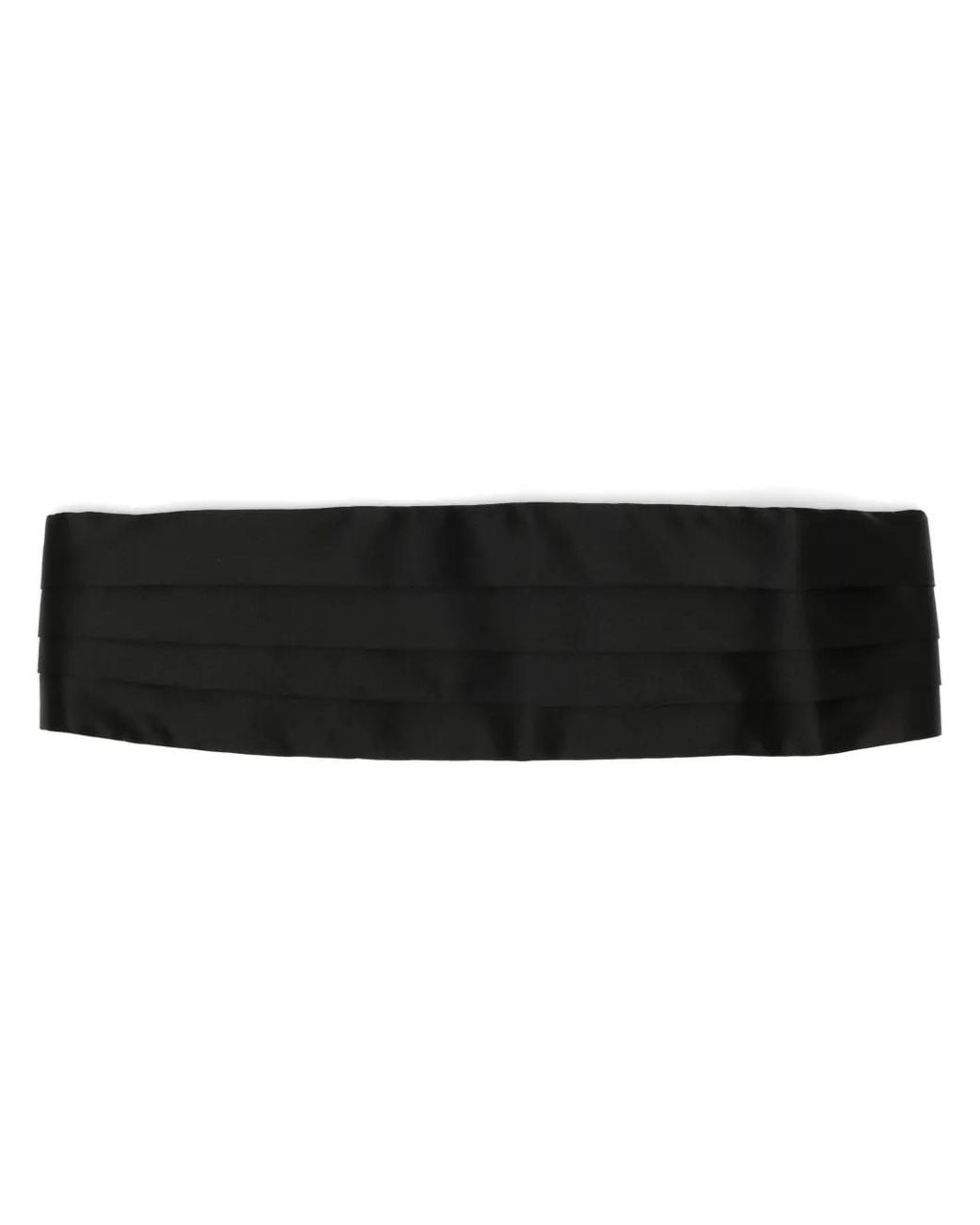 Brioni Black Layered Silk Belt for men