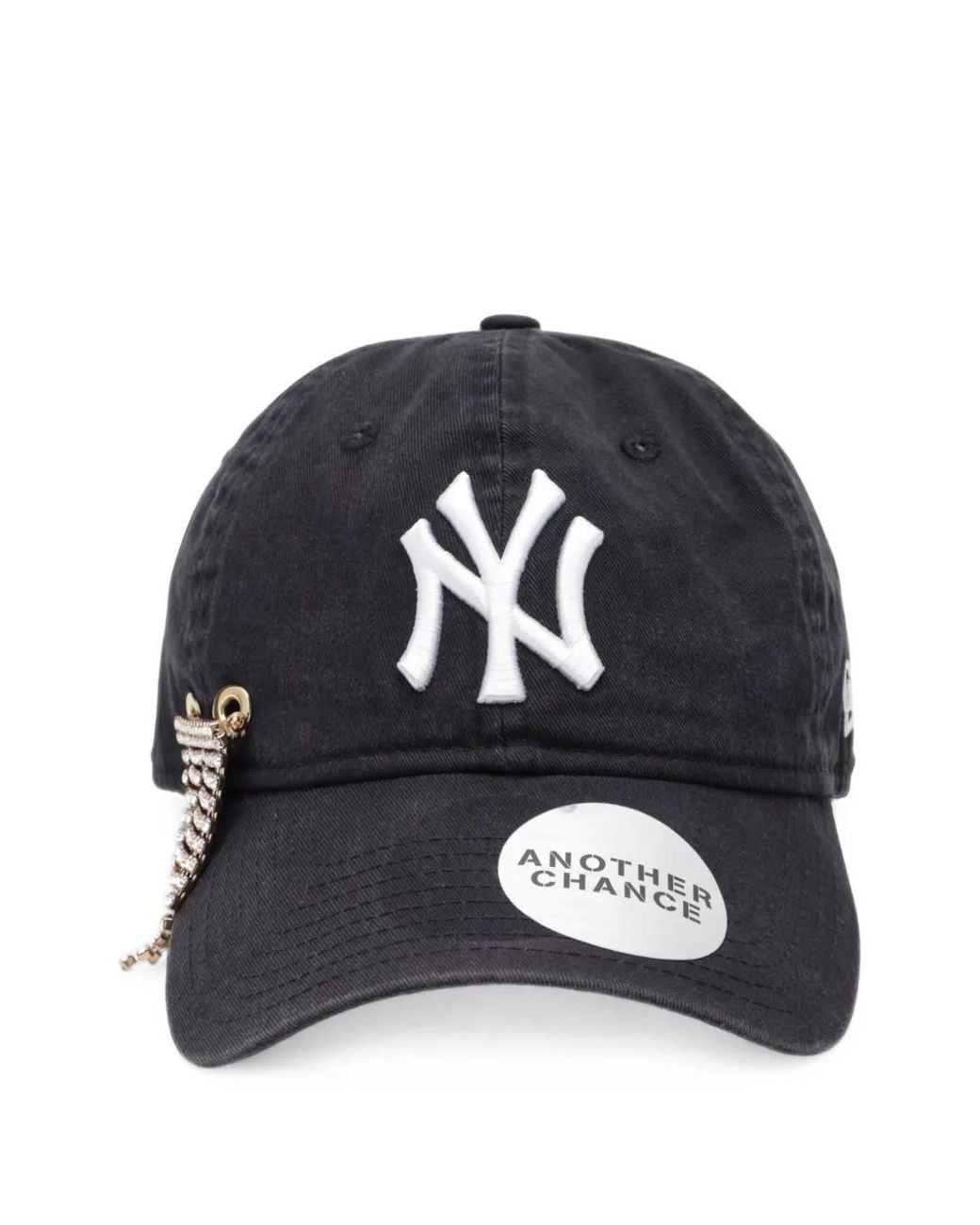 ANOTHER CHANCE Blue Embellished Logo-Embroidered Cap for men