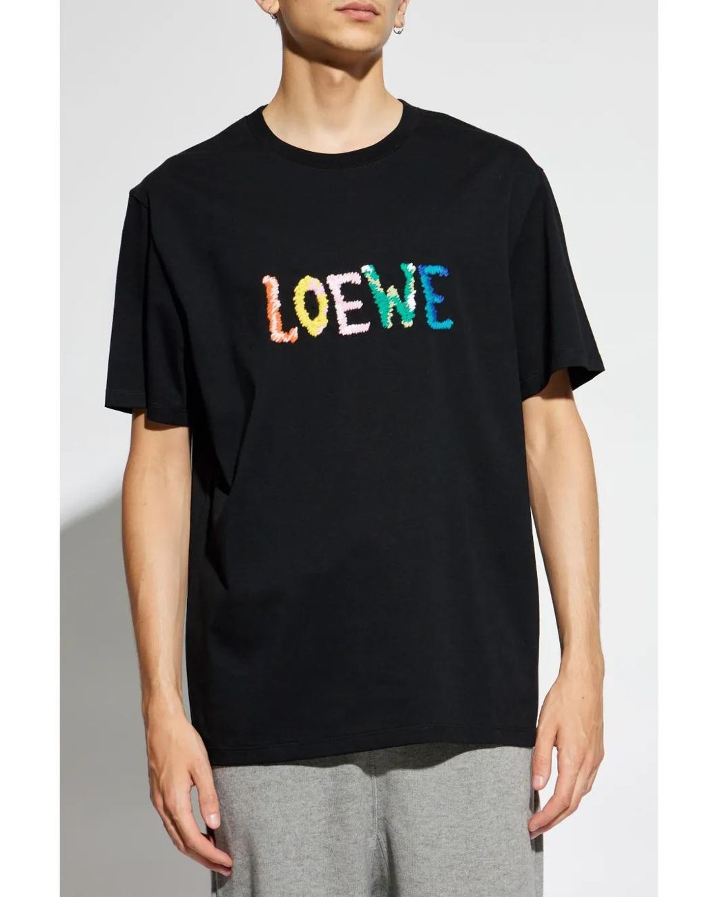 Loewe Logo T-Shirt in Black for Men | Lyst