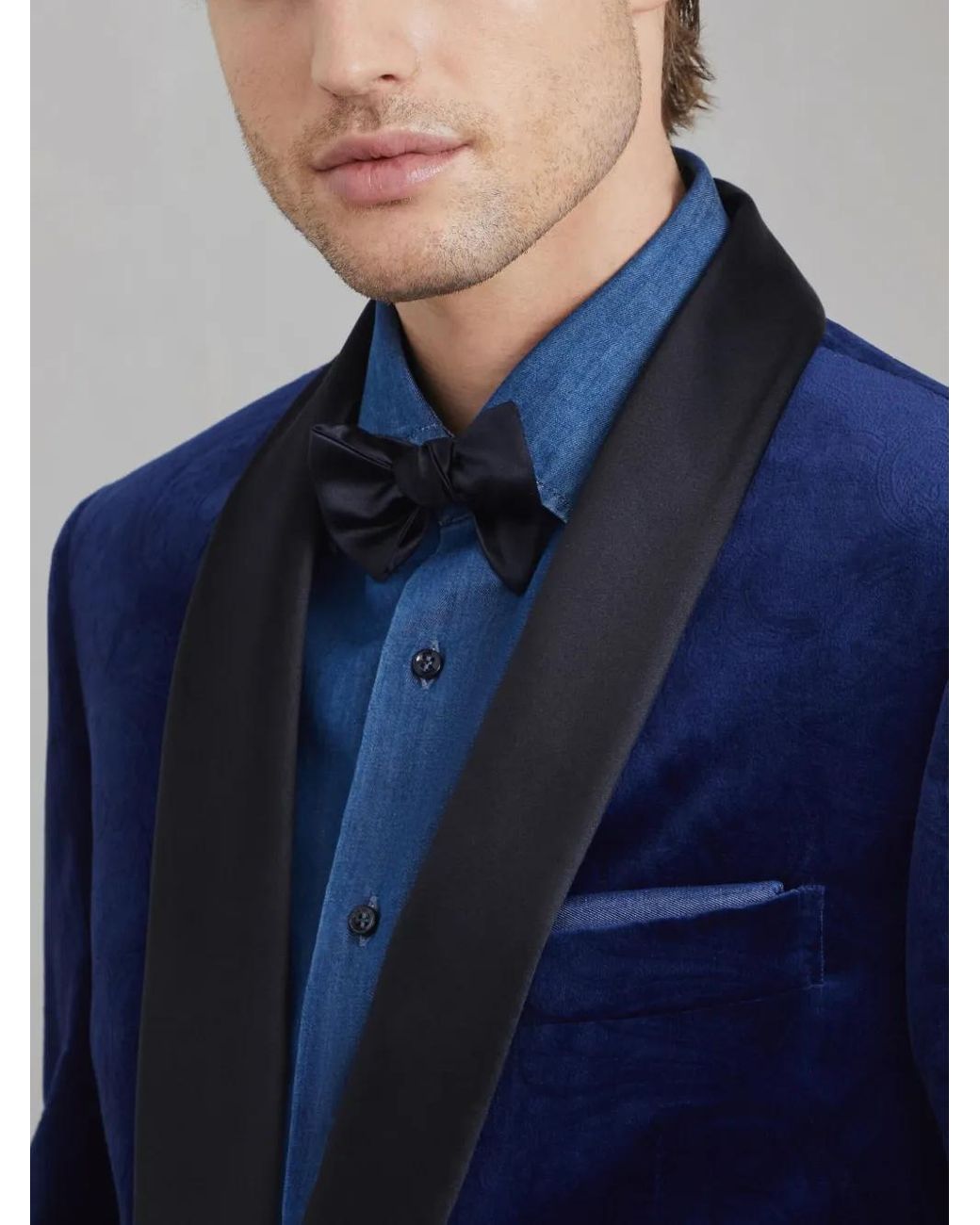 Brunello Cucinelli Fliege Mit Logo-Patch in Blue für Herren