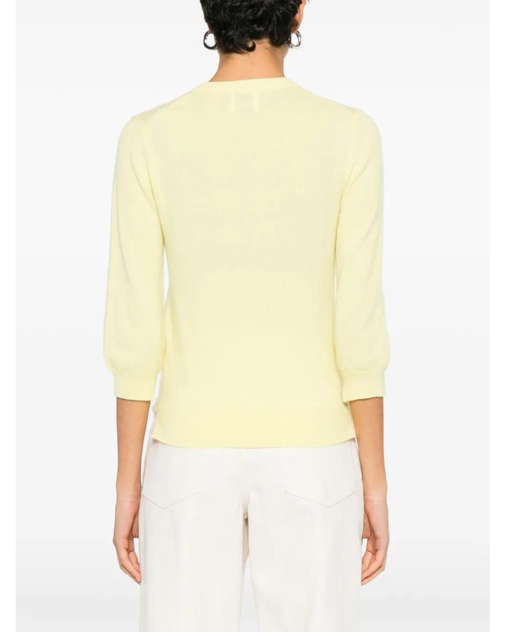 Allude Yellow Geknöpfter Cardigan