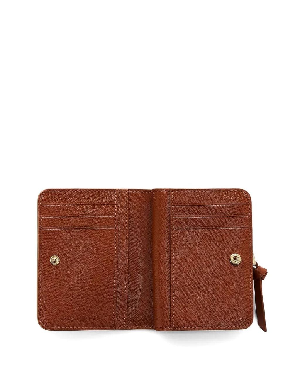 Marc Jacobs Yellow Zip-Fastening Logo-Compact Wallet