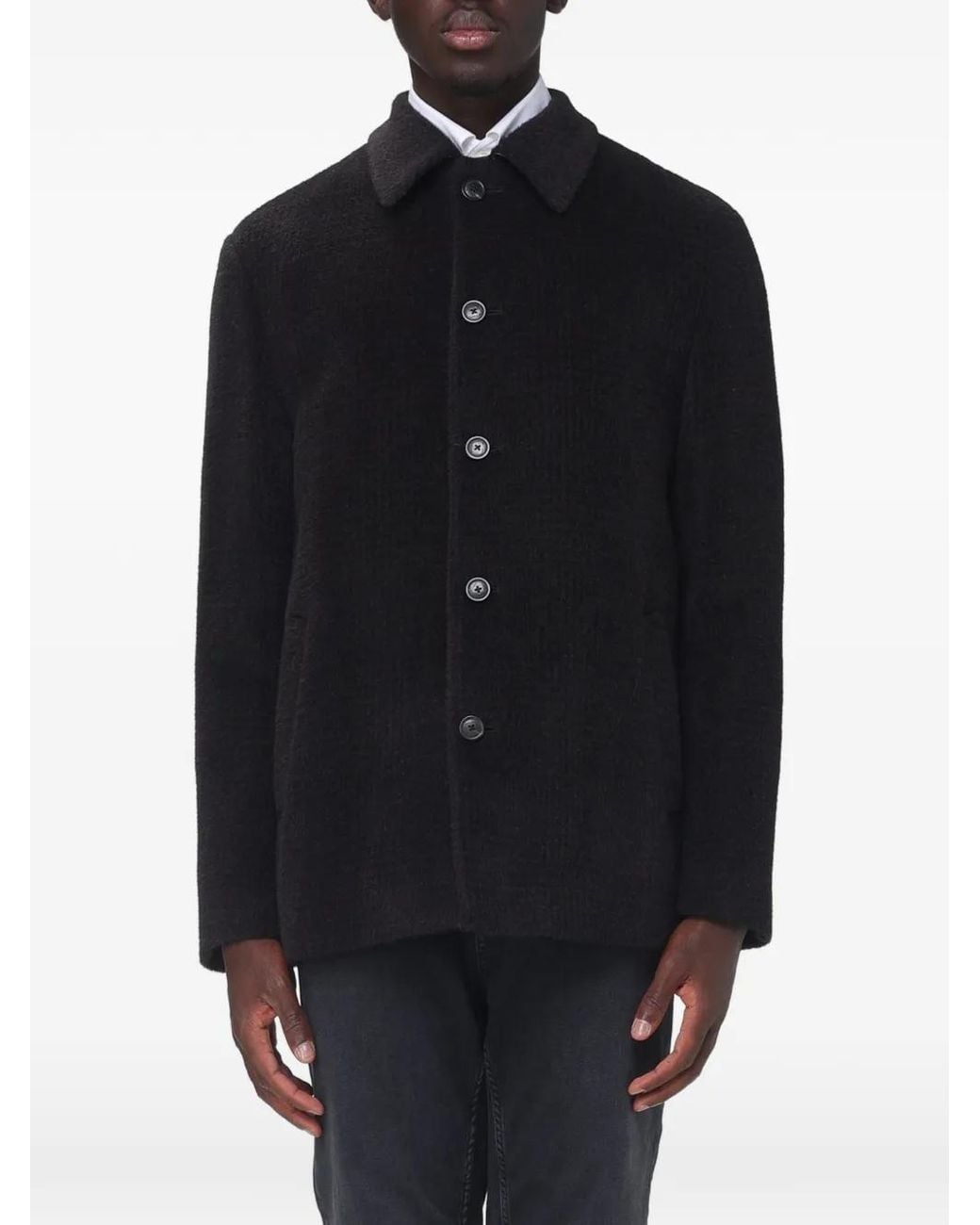 Etro Blue Wool-Alpaca Blend Jacket for men