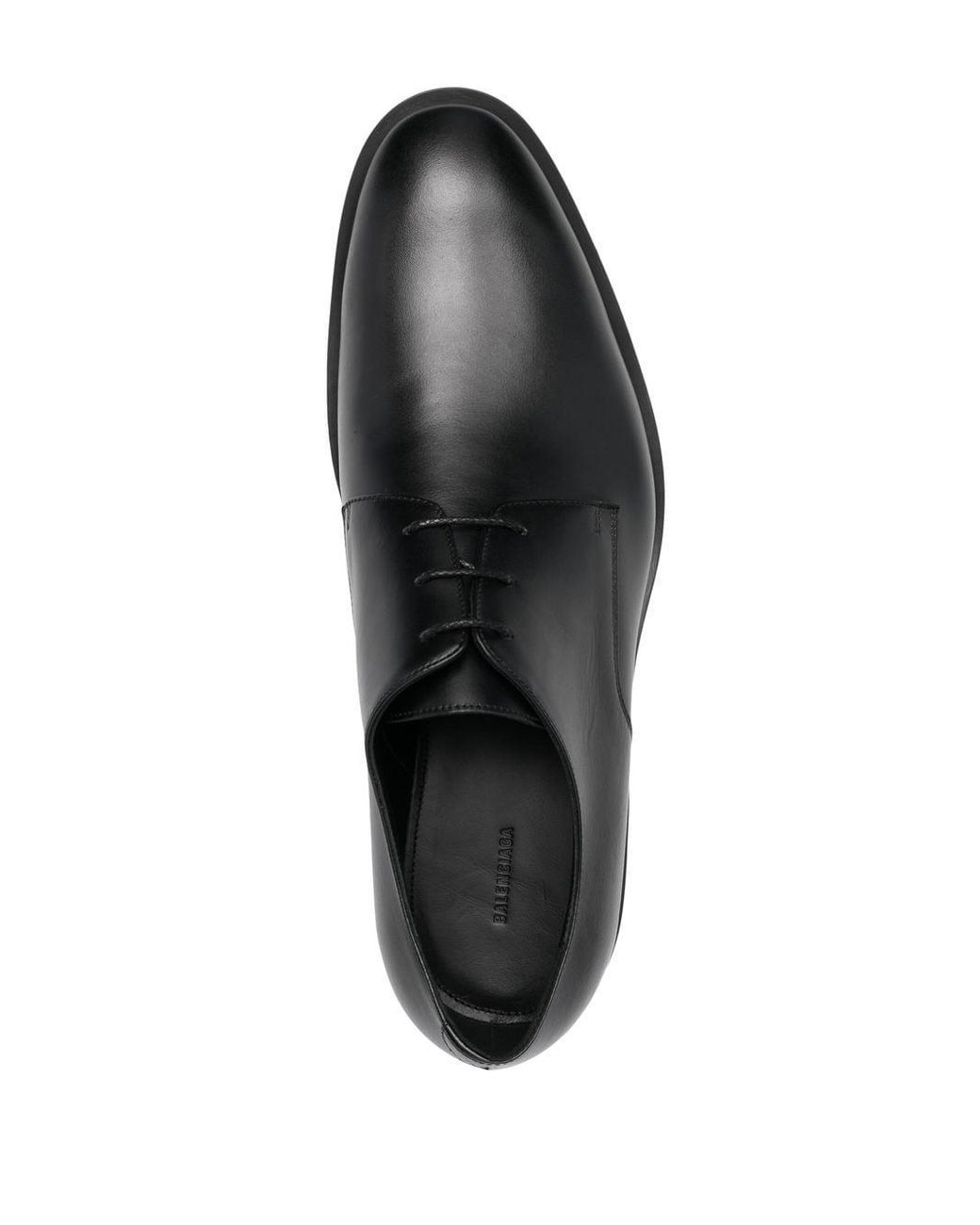Balenciaga Wallstreet Almond-toe Derby Shoes in Black for Men | Lyst