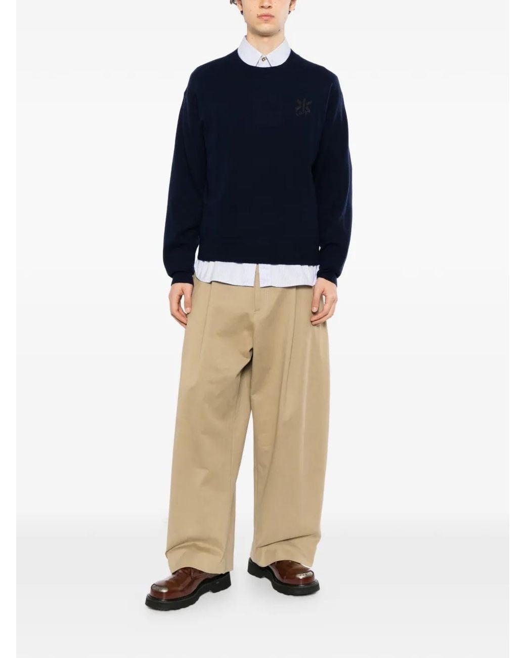 KENZO Blue Double K Sweater for men