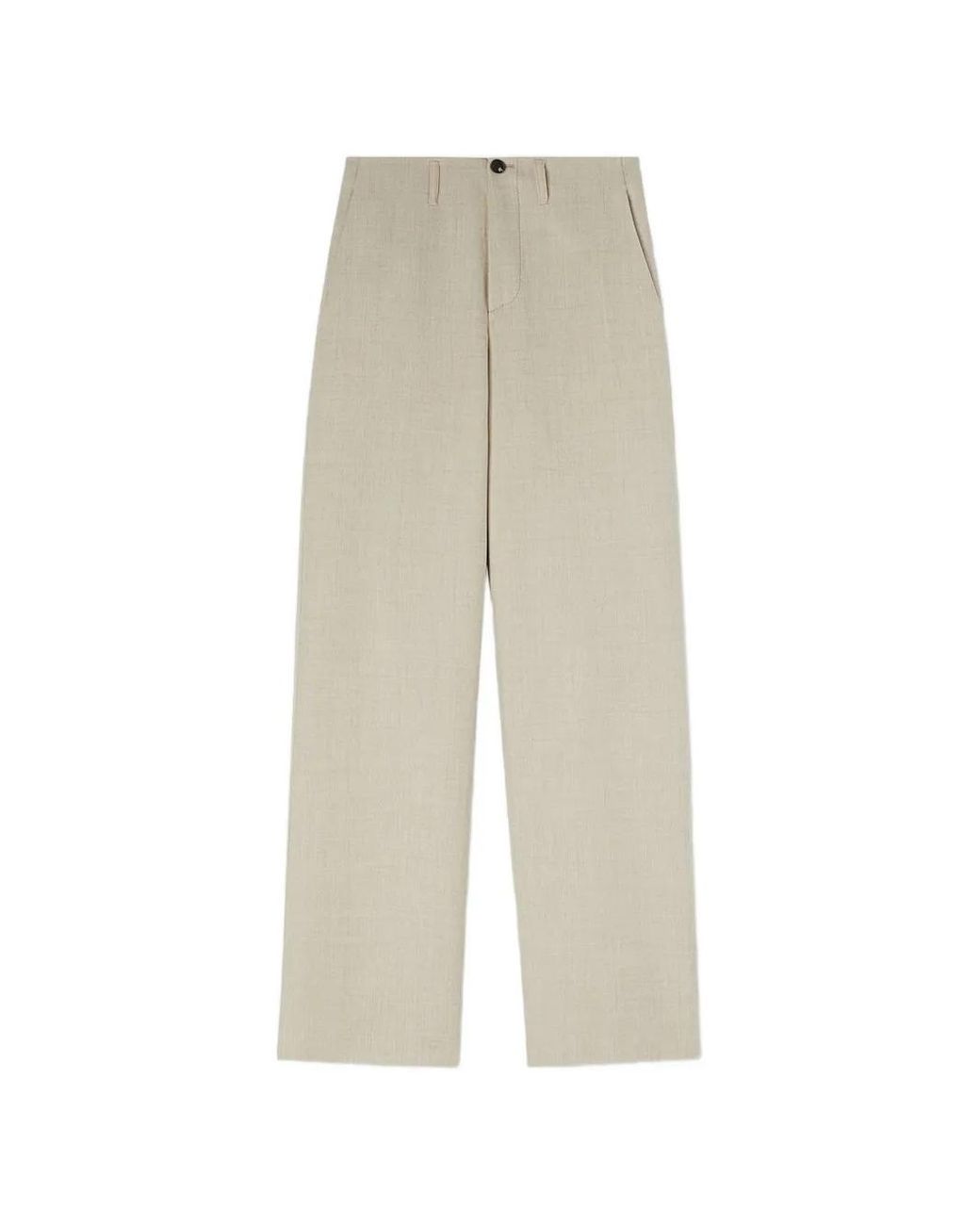 RETORI White Straight-Leg Virgin-Wool Trousers