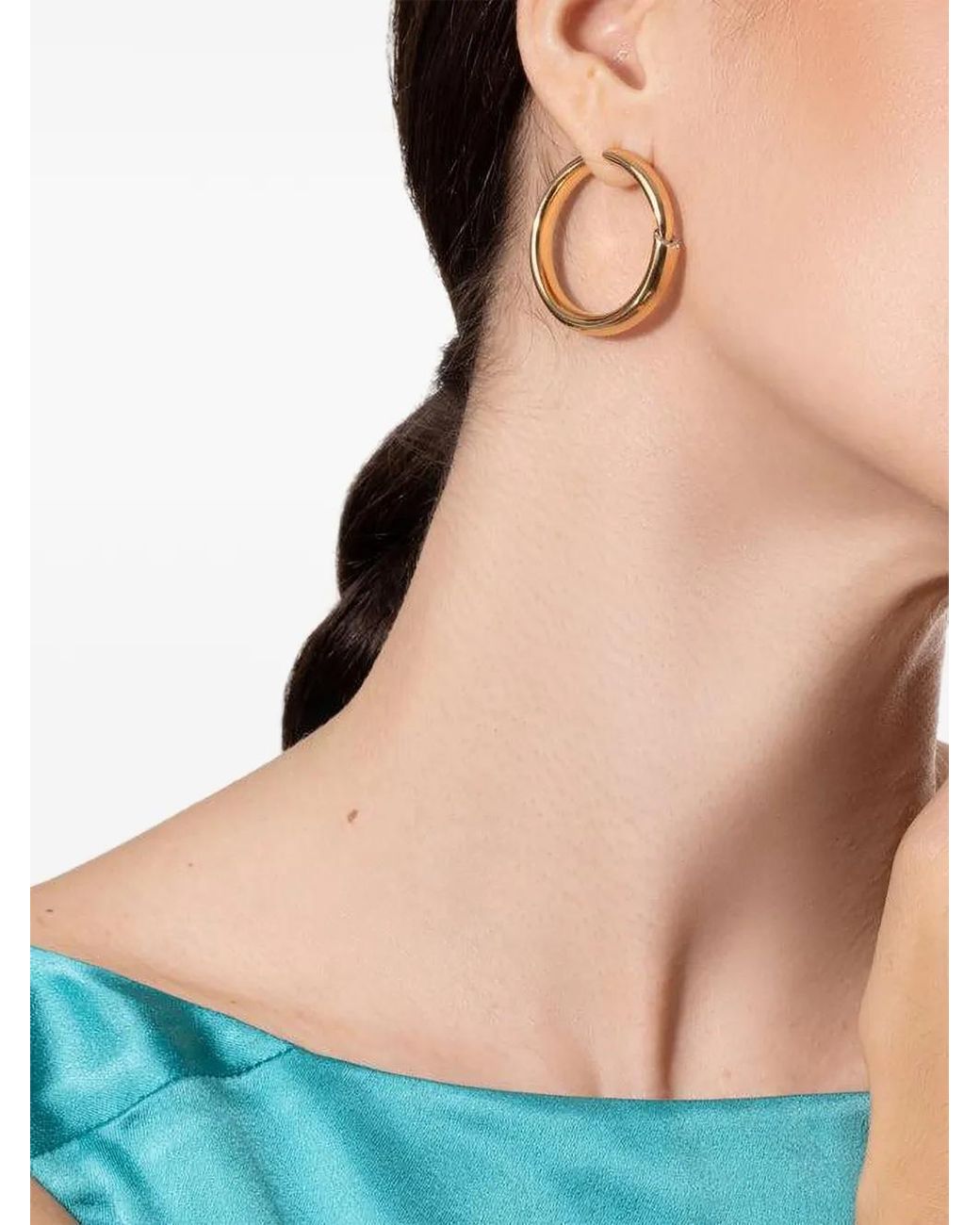 Vhernier Natural Calla Diamond Hoop Earrings
