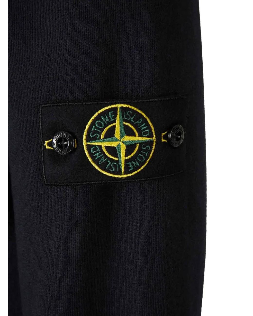 Stone Island Trui Met Rits En Patch in het Blue voor heren