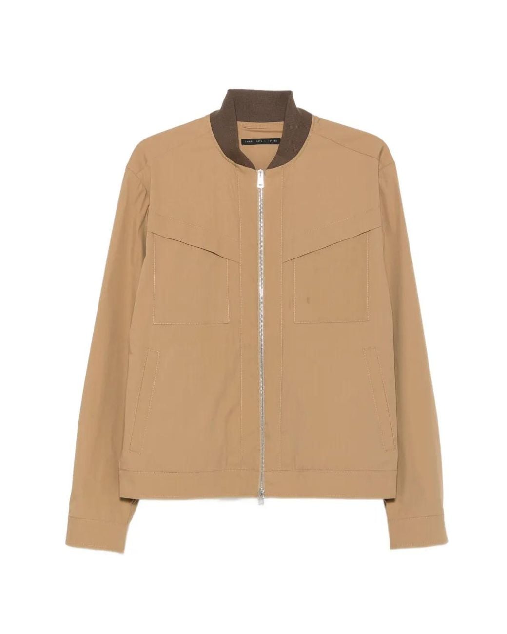 Low Brand Natural Zip-Up Chest-Pocket Jacket for men