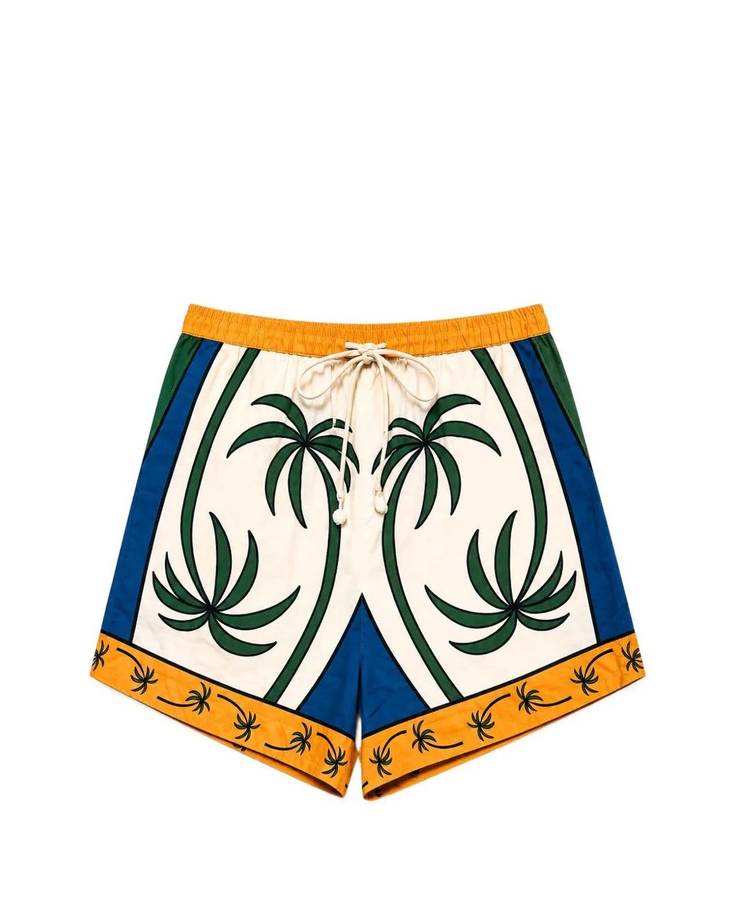 Farm Rio White Tropical Print Shorts