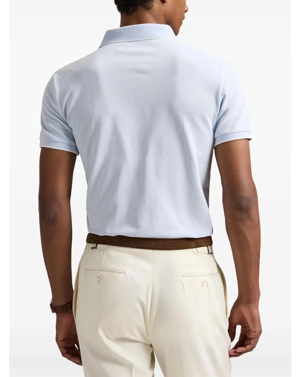 Polo Ralph Lauren Blue Short-Sleeved Polo Shirt for men