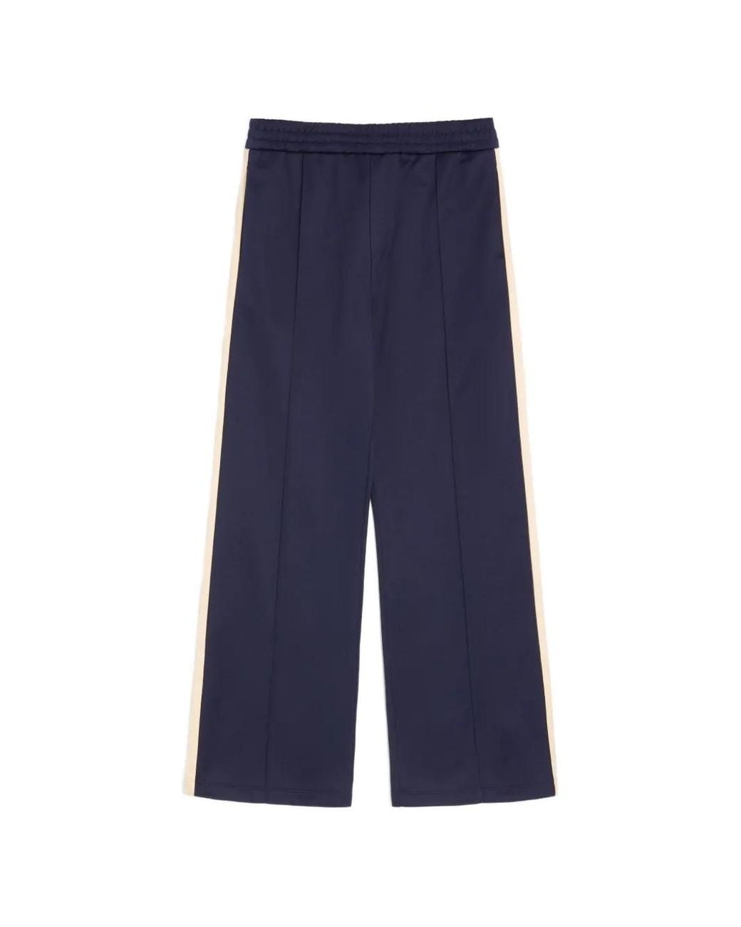 Valentino Garavani Blue Logo-Patch Side-Bands Track Pants for men