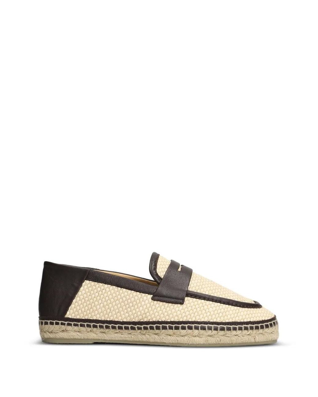 Castaner White Espadrilles Norris Tressées À Finitions En Cuir for men