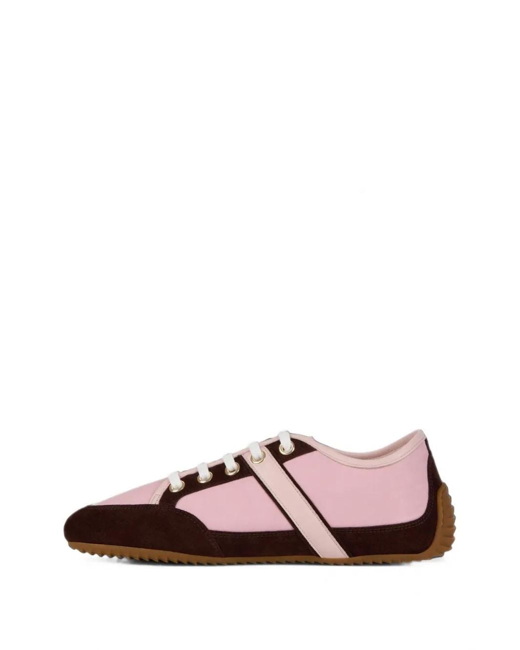 Givenchy Pink Schmale Sneakers Aus Nylon Und Wildleder