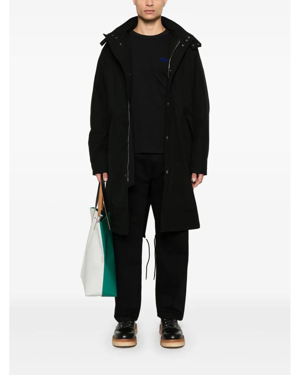 A.P.C. Black Antonin Coat for men