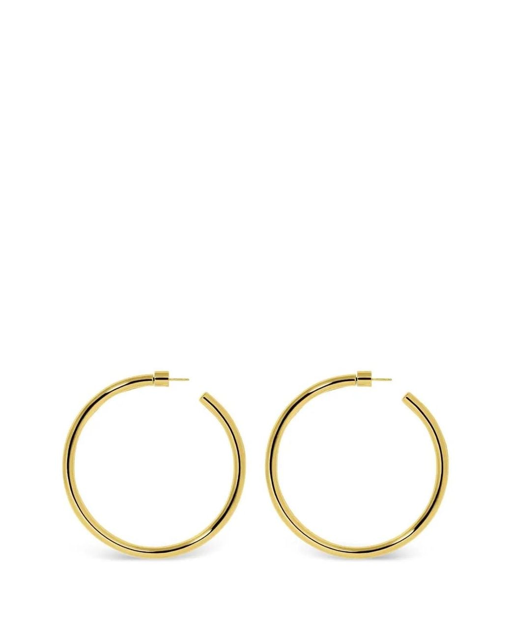Jennifer Fisher Metallic Lilly Hoop Earrings