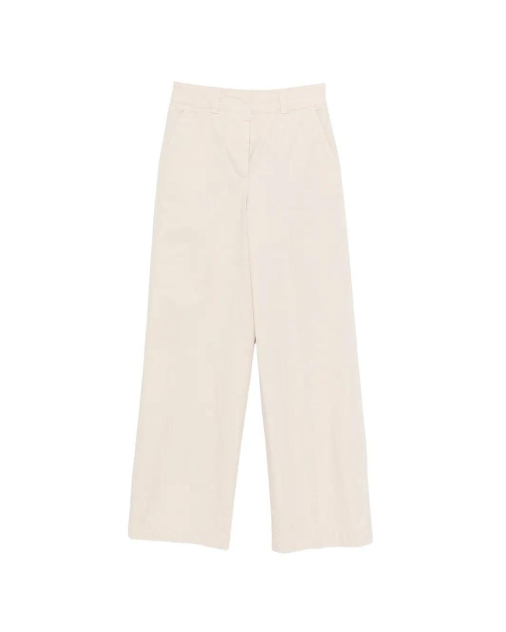 Peserico White Wide-Leg Palazzo Pants