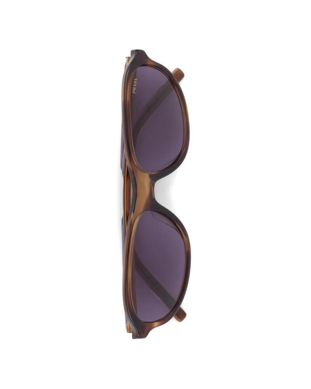 Prada Purple Sunglasses With The Iconic Metal Plaque