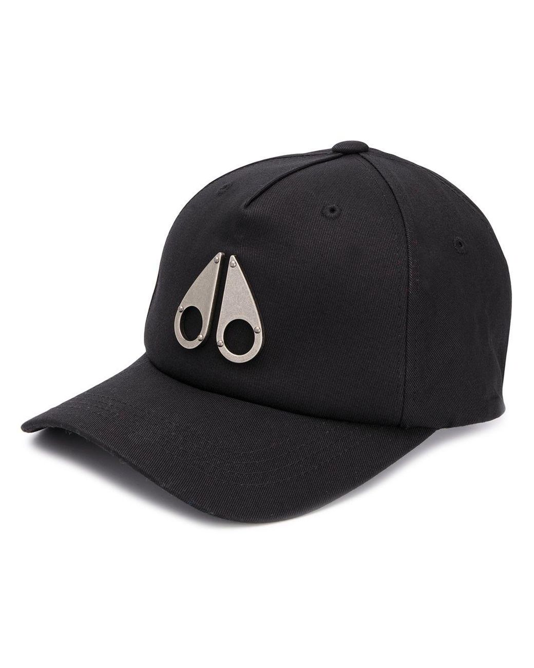 Moose Knuckles Icon Logo Cotton Baseball Cap in Black Nickel (Black ...