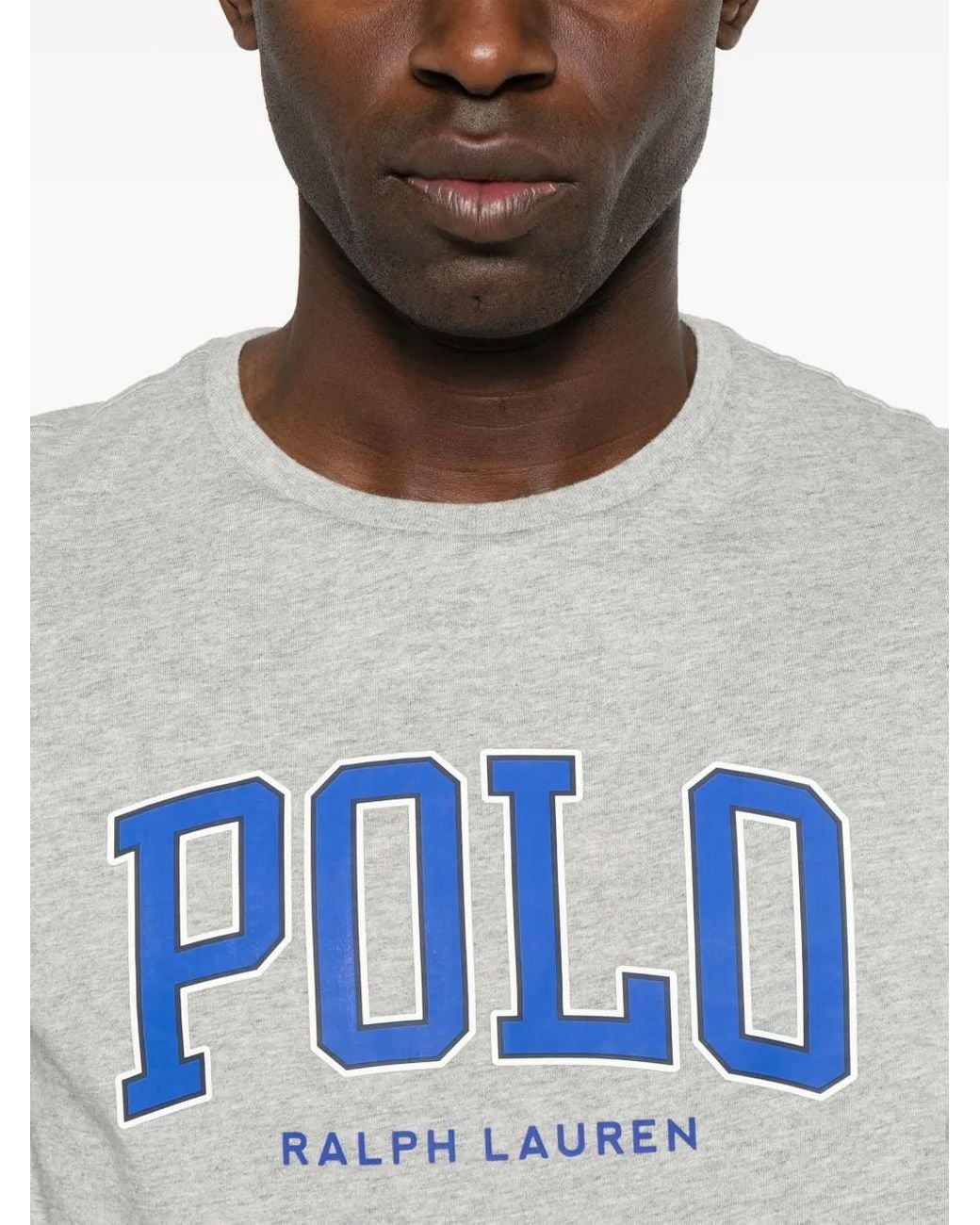 Polo Ralph Lauren Gray Logo Jersey T-Shirt for men
