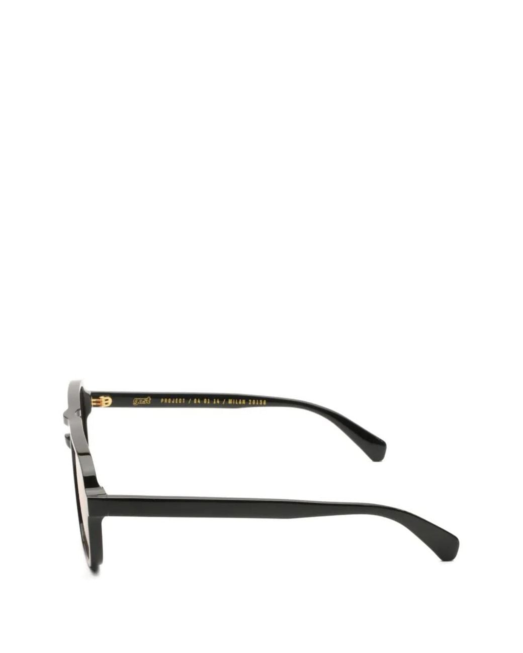 Gast Black Syn Pilot-Frame Sunglasses