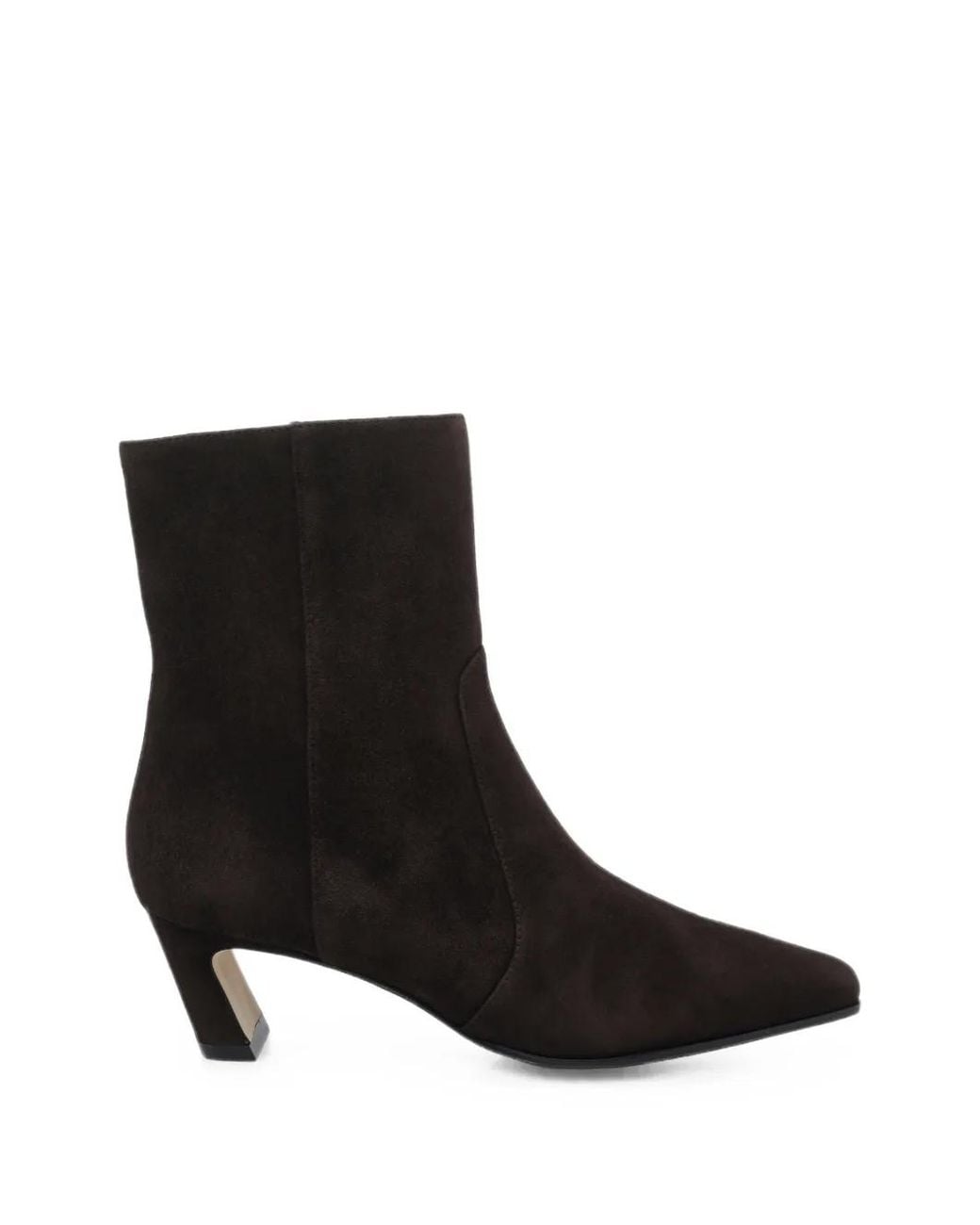 Stuart Weitzman Black Suede Ankle Boots