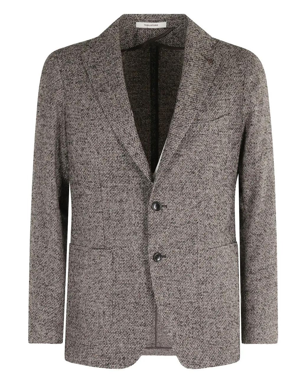 Chaqueta Con Botones Tagliatore de hombre de color Black