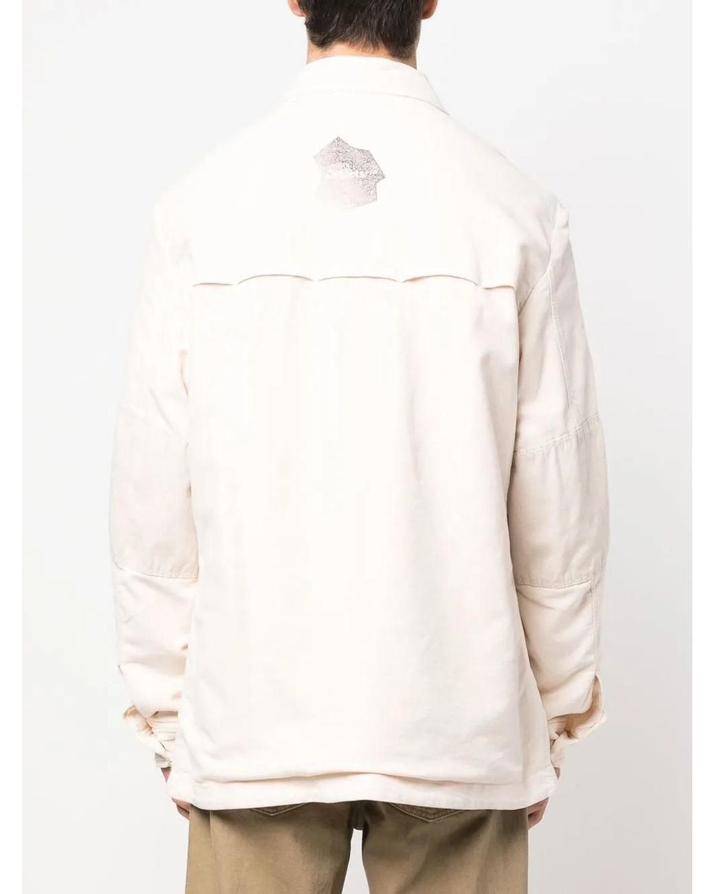 Objects IV Life Natural Logo-Patch Shirt Jacket for men