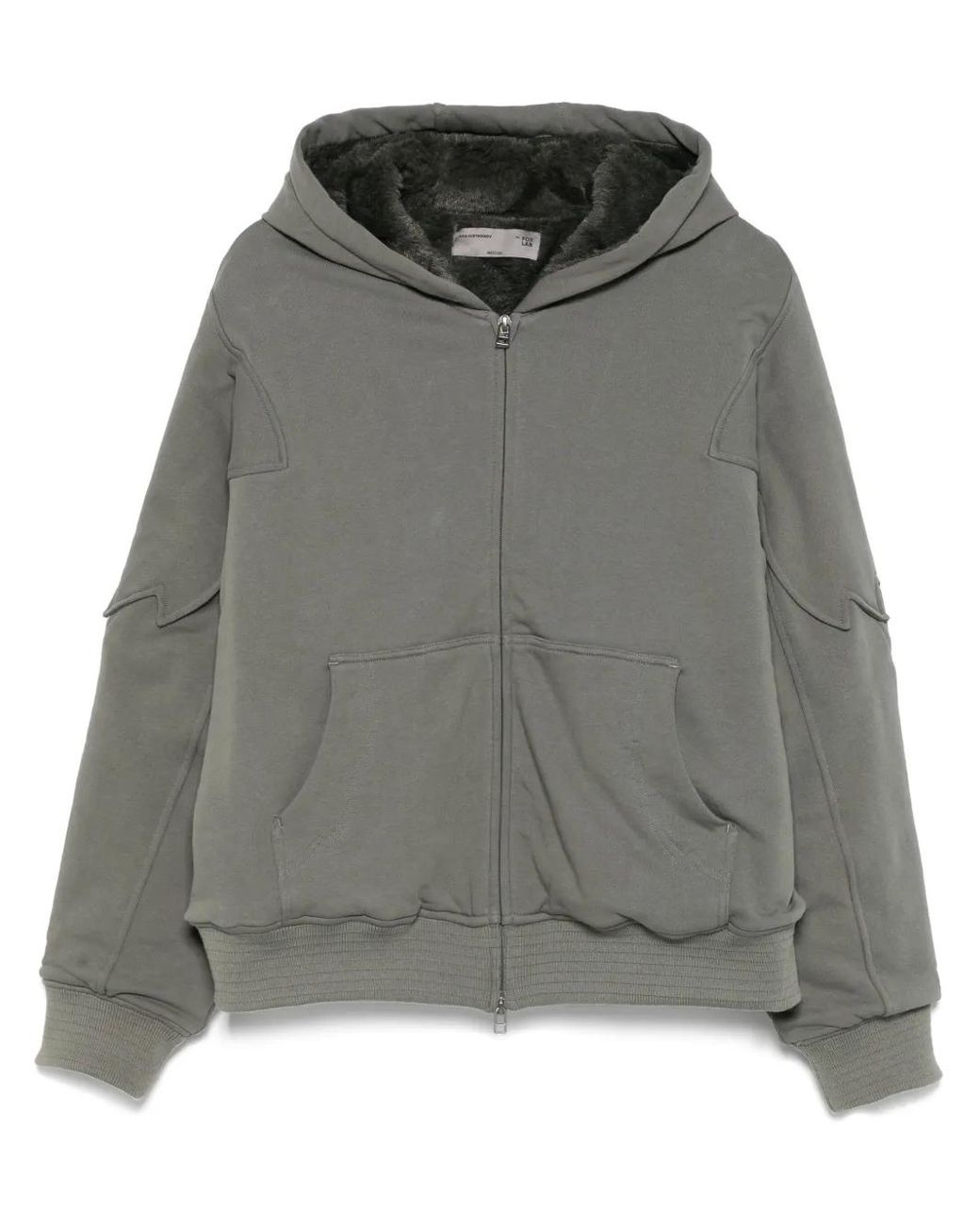 Kiko Kostadinov Fleece Zip-Up Hoodie in Gray for Men | Lyst
