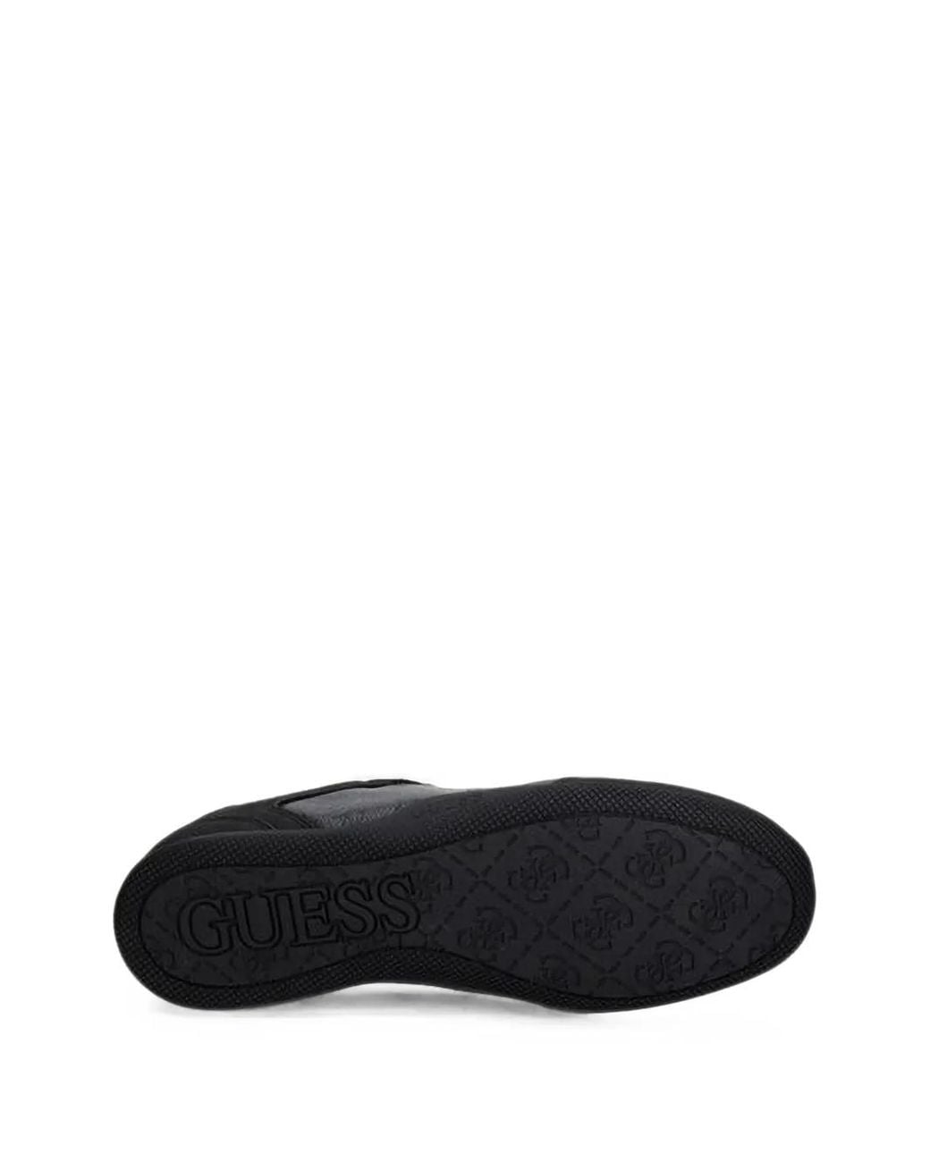 Guess Black Katas Logo-Print Panelled Sneakers for men