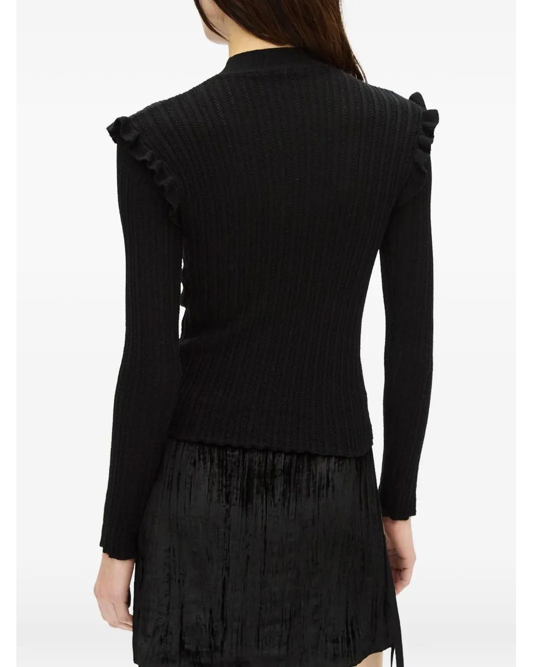 Pull À Volants Ann Demeulemeester en coloris Black