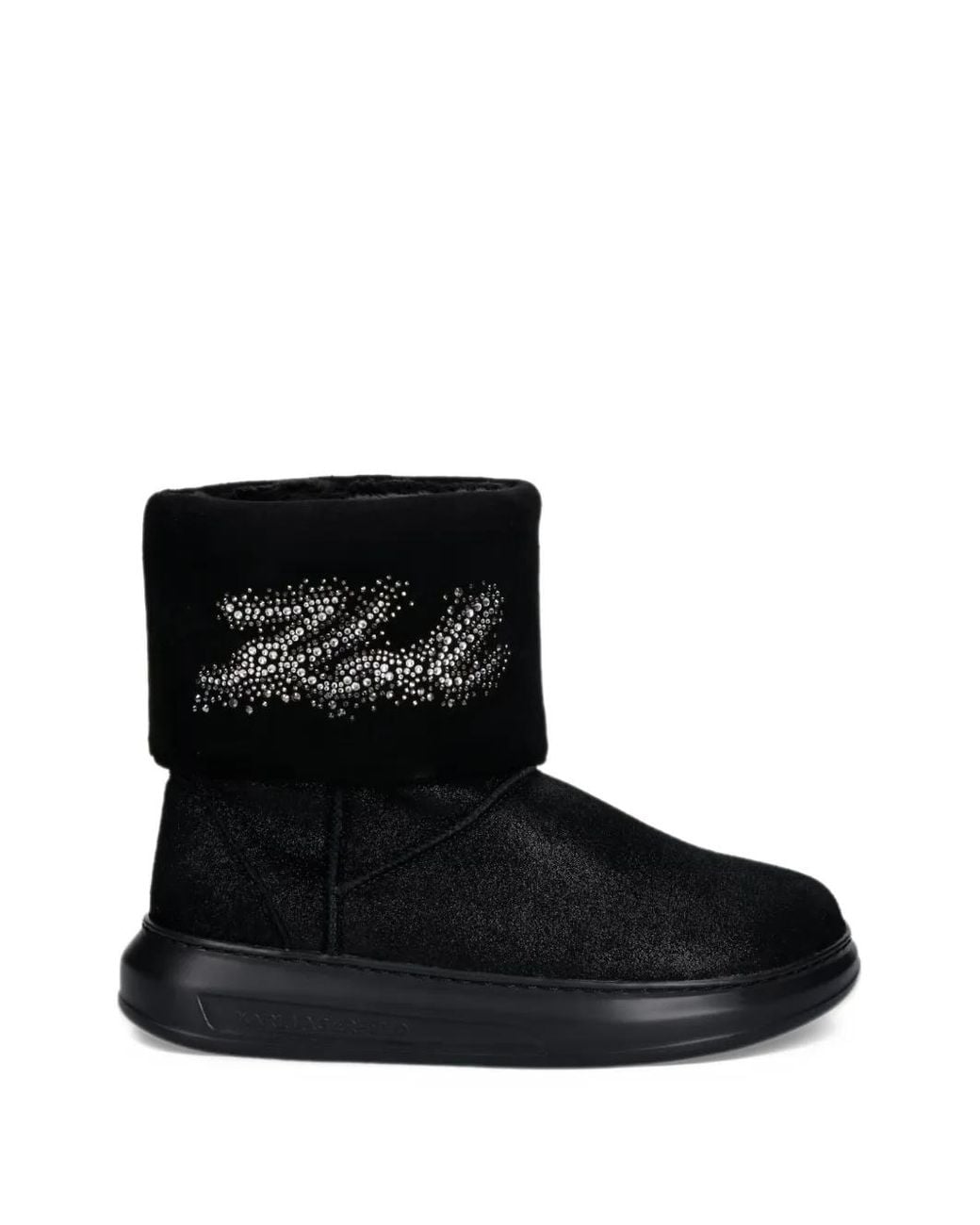 Karl Lagerfeld Black Kapri Boots