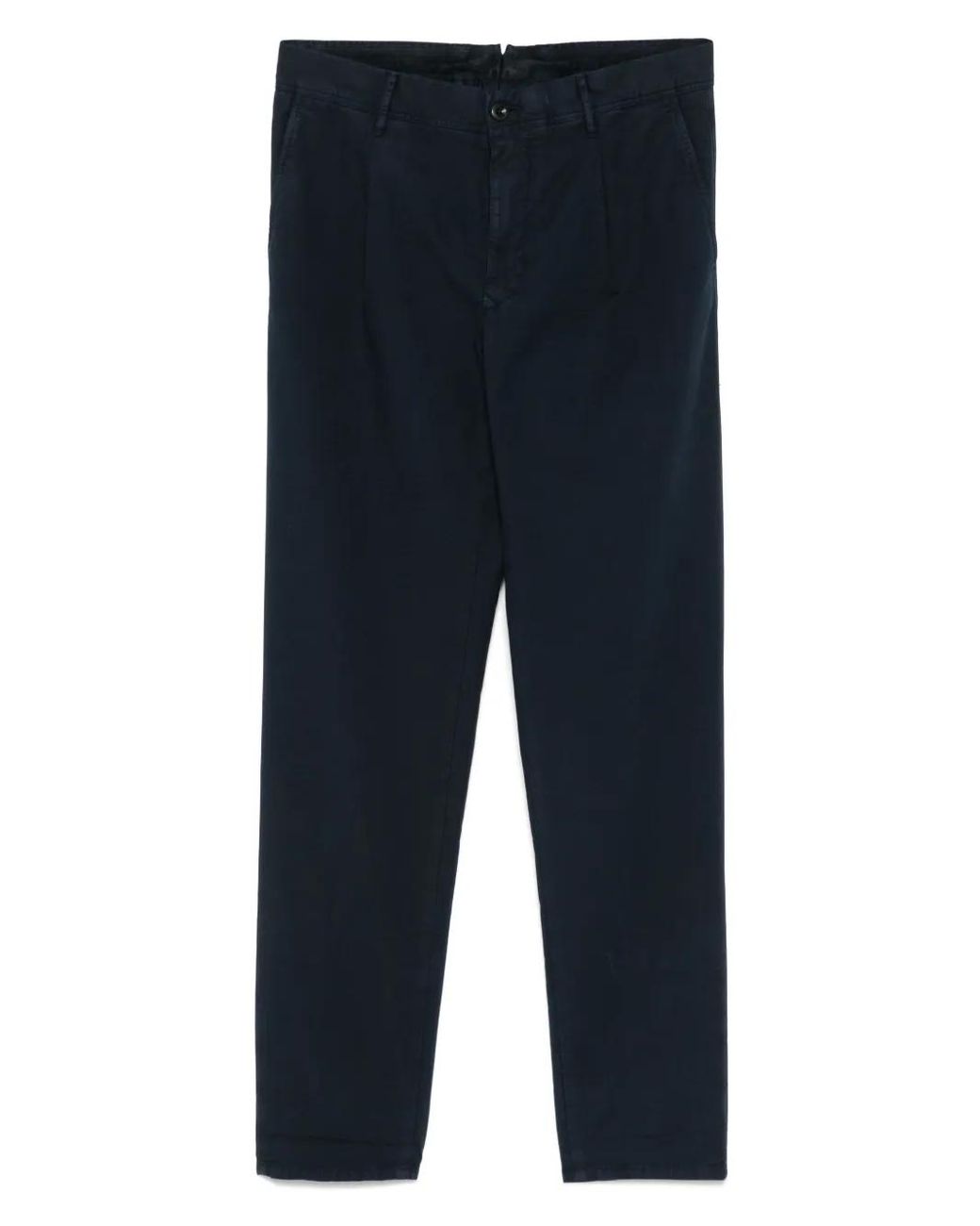 Incotex Blue Tapered Trousers for men
