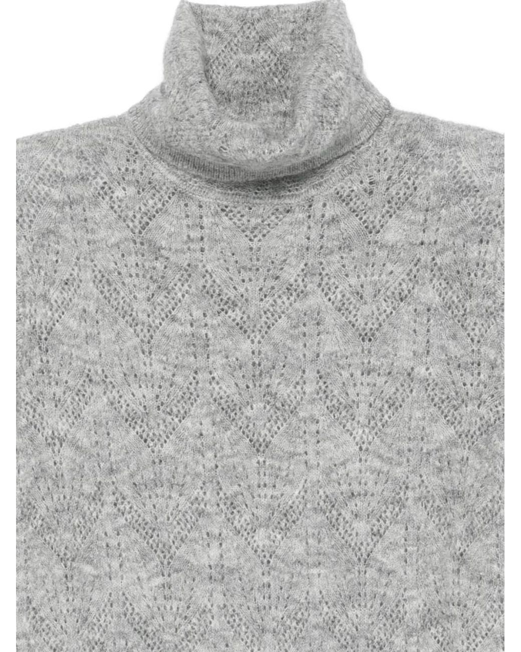 P.A.R.O.S.H. Gray Lily Sweater